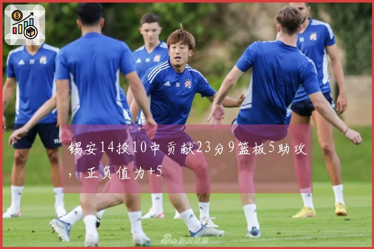 锡安14投10中贡献23分9篮板5助攻，正负值为+5